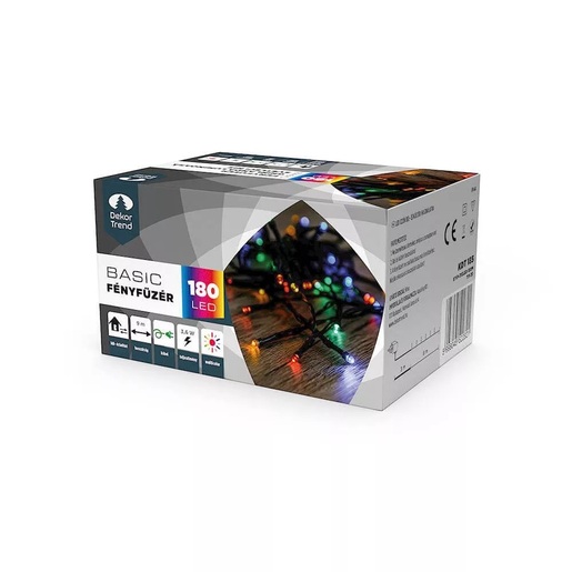 LED 180 Dekortrend vanjske lampice, 9 m, šarene