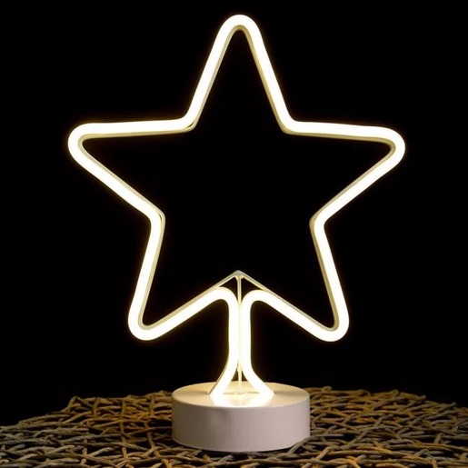 Dekortrend neon božićna dekoracija, zvijezda