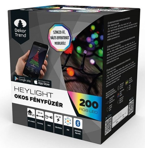 LED 200 Dekortrend Heylight pametni svjetlosni niz - RGB, 20 m