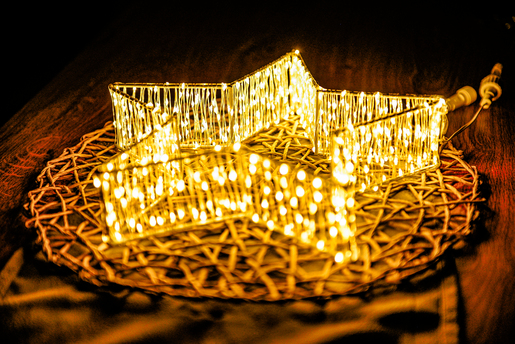 Micro LED 300 Dekortrend božićna dekoracija, zvijezda, metalni okvir