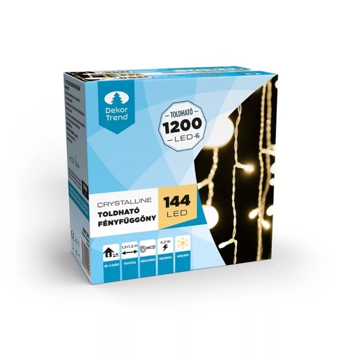 LED 144 Dekortrend unutarnja svjetlosna zavjesa, 1,2 x 1,2 m