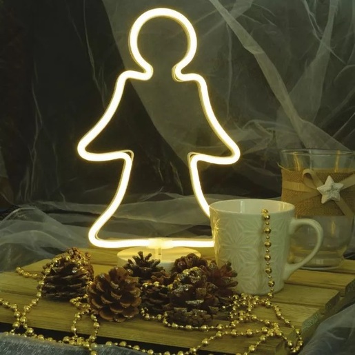 Dekortrend neon božićna dekoracija, anđeo