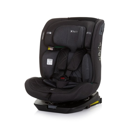 Chipolino autosjedalica X Factor, i-Size, ISOFIX, 40-150 cm, Obsidian