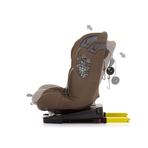 Chipolino autosjedalica X Factor, i-Size, ISOFIX, 40-150 cm, Macadamia