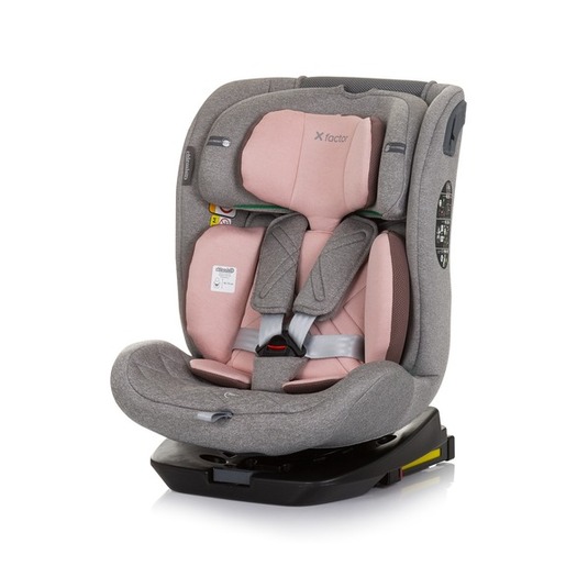 Chipolino autosjedalica X Factor, i-Size, ISOFIX, 40-150 cm, Flamingo