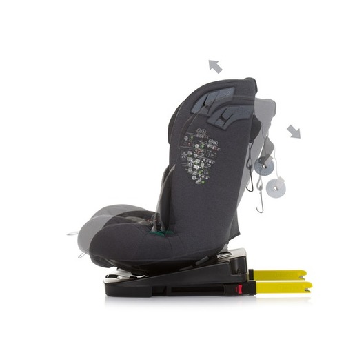 Chipolino autosjedalica X Factor, i-Size, ISOFIX, 40-150 cm, Granite