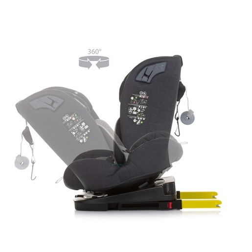 Chipolino autosjedalica X Factor, i-Size, ISOFIX, 40-150 cm, Granite