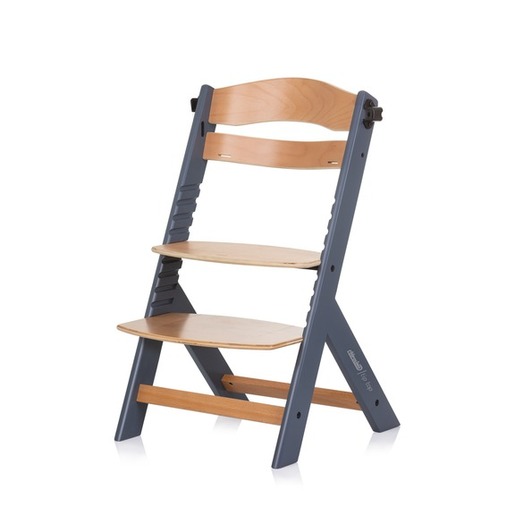 Chipolino Tip Top hranilica 2u1, drvena, Graphite