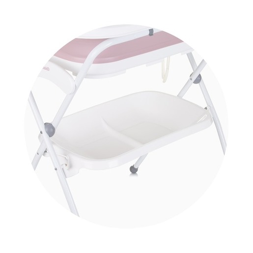 Chipolino kadica sa stalkom i podlogom za previjanje, Fiore Pink