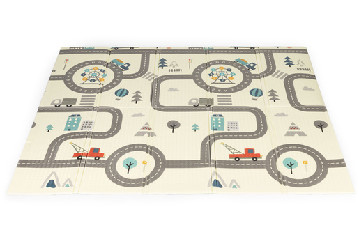 Sklopiva dvostrana podloga za igru cesta/riječi na engleskom 180 x 200cm