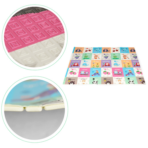 Sklopiva dvostrana podloga za igru cesta/riječi na engleskom 180 x 200cm