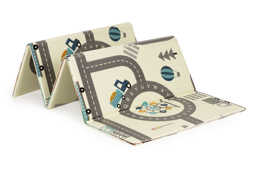 Sklopiva dvostrana podloga za igru cesta/riječi na engleskom 180 x 200cm