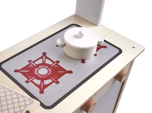 Lulilo Dječja drvena kuhinja KUKETO pribor