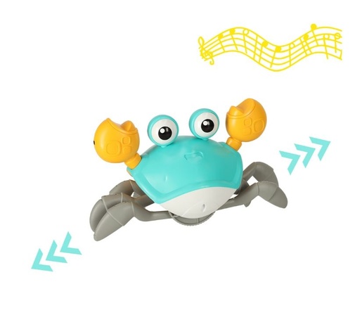 Interaktivni rak sa zvučnim efektima, tirkizni