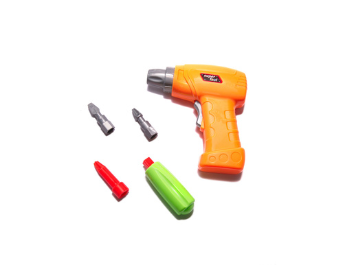 Kreativni set odvijač, bušilica, vijci, kockice, 237 elemenata