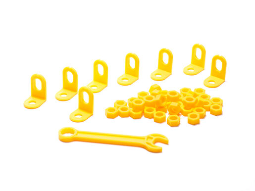 Kreativni set odvijač, bušilica, vijci, kockice, 237 elemenata