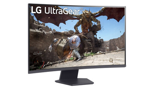 LG monitor UltraGear 32GS60QC-B, QHD, 180Hz, 1ms, zakrivljeni