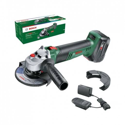 BOSCH akumulatorska kutna brusilica UniversalGrind 18V-75, 1x4.0Ah baterija i punjač