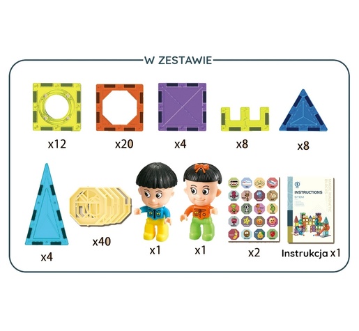 Woopie magnetne kocke -  98 el.