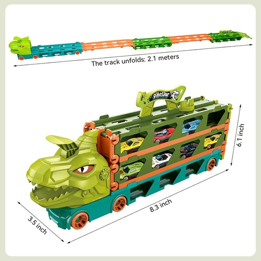 Woopie kamion dinosaur s trkaćom stazom 2,1 m za autiće