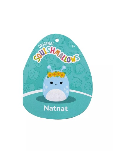 Squishmallows - Natnat - Plavi izvanzemaljac s cvjetnom krunom - 40cm