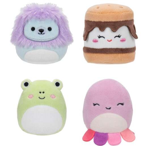 Squishmallows Micromallows - 4Pk (Wendy, Jeanne, Carmelita, Lucia) - 6cm