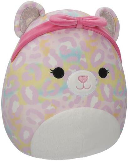 Squishmallows - Michaela - Leopard duginih boja s roza trakom za glavu - 30cm