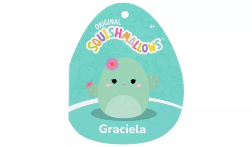 Squishmallows - Graciela - Bačvasti kaktus boje mente - 20cm