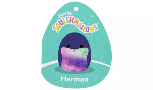 Squishmallows - Herman - Mornarsko plava zmija - 20cm