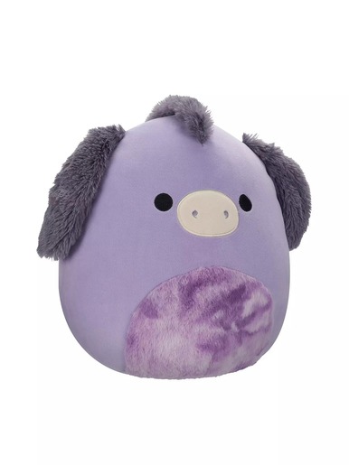 Squishmallows - Deacon - Ljubičasti magarac s tie-dye trbuhom - 30cm