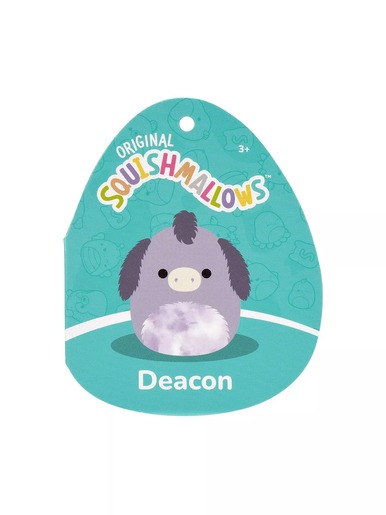 Squishmallows - Deacon - Ljubičasti magarac s tie-dye trbuhom - 30cm