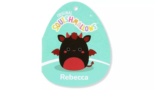 Squishmallows - Rebecca - Crno kestenjasti vrag iz Jerseyja - 20cm