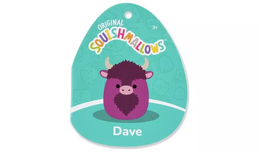 Squishmallows - Dave - Bizon boje šljive - 20cm