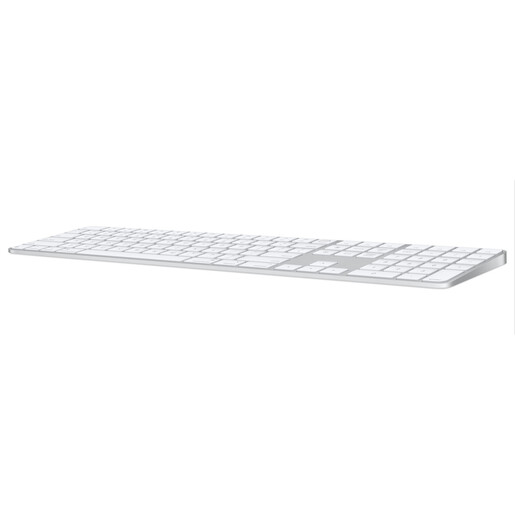 Apple Magic Keyboard (2024) s numeričkim dijelom, Touch ID, Croatian, White Keys, tipkovnica (mxk73cr/a)
