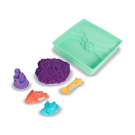 Kinetički pijesak - pješčanik s priborom za igru - ljubičasti