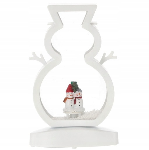 Božićni LED ukras - Snješko 27 cm -  S osvjetljenjem i glazbom