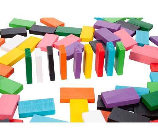 Drvene domino kocke 100 komada