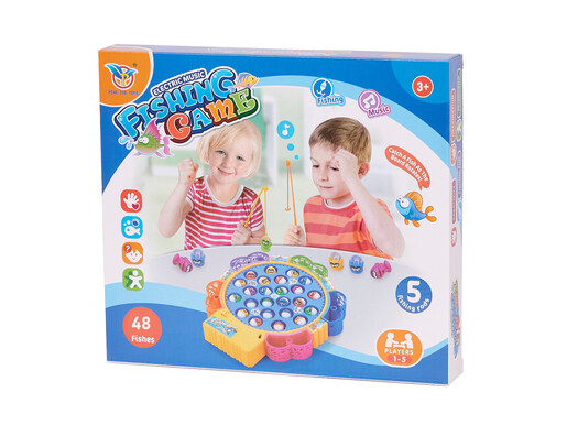 Društvena igra pecanje ribica 45 komada s 4 štapa