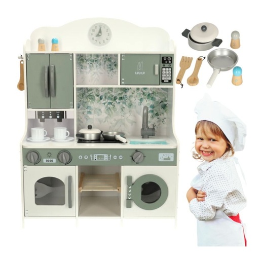 Dječja drvena kuhinja LULILO SALIKO sa espresso aparatom