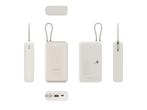 Xiaomi 33W prijenosni punjač 20000 mAh, krem