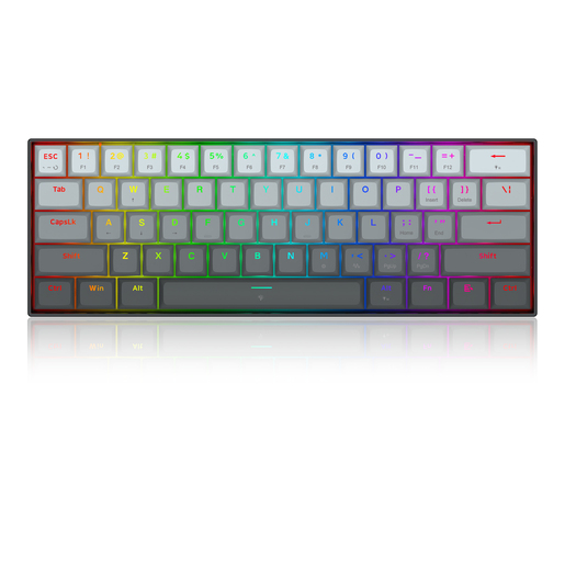 Redragon FIZZ K617 RGB, mehanička tipkovnica, siva