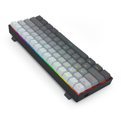 Redragon FIZZ K617 RGB, mehanička tipkovnica, siva