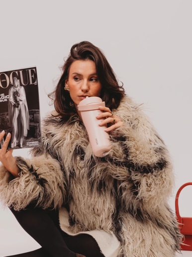 EQUA Carrie Cup, termo šalica od nehrđajućeg čelika za čaj/kavu, 600ml, Rose