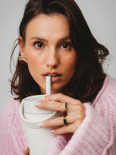 EQUA Carrie Cup, termo šalica od nehrđajućeg čelika za čaj/kavu, 600ml, Sand