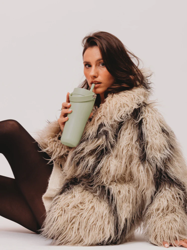 EQUA Carrie Cup, termo šalica od nehrđajućeg čelika za čaj/kavu, 600ml, Matcha