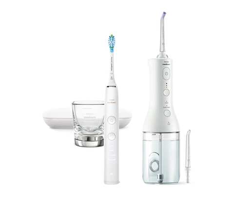 Philips Sonicare Power Flosser serije 3000 + električna četkica Diamond Clean serije 9000 HX3886/41