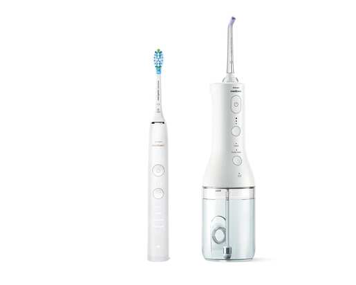 Philips Sonicare Power Flosser serije 3000 + električna četkica Diamond Clean serije 9000 HX3886/41