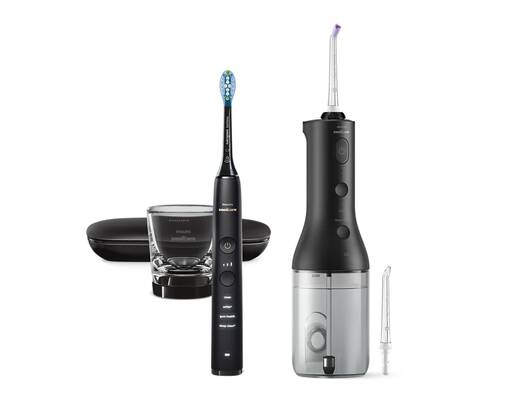 Philips Sonicare Power Flosser serije 3000 + električna četkica Diamond Clean serije 9000 HX3886/43