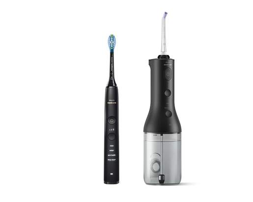 Philips Sonicare Power Flosser serije 3000 + električna četkica Diamond Clean serije 9000 HX3886/43