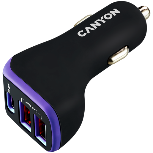 CANYON C-08 PD, auto punjač, 18W